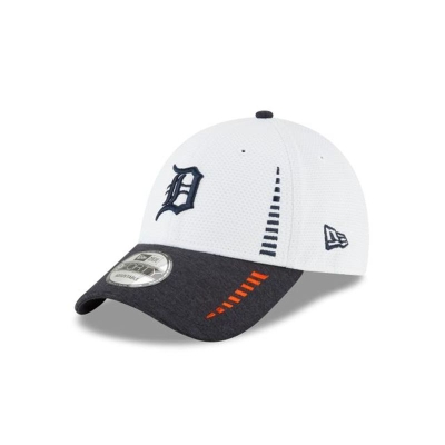 White Detroit Tigers Hat - New Era MLB Speed Tech 9FORTY Adjustable Caps USA4879560